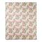 Pink Hydrangea Pattern 50" x 60" Coral Fleece Blanket